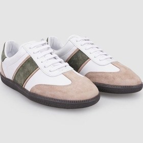 Resim Cabani %100 Hakiki Deri Beyaz Bağcıklı Kadın Sneaker Beyaz 