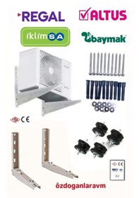 Resim 12000 Btu 18000 Btu Dış Ünite Konsol Klima 50 Cm Ayak +titreşim Takozu +vida Dubel 1 Ad. 
