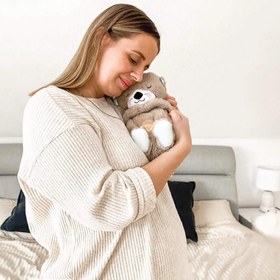 Resim Meanyou Nefes Alan Uyku Arkadaşı Peluş Oyuncak - Turuncu Tavşan 