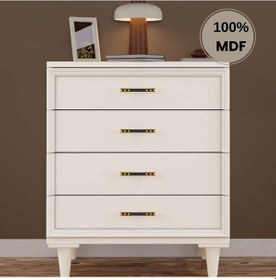 Resim Kardelen 4 Çekmeceli Mdf Şifonyer Aytaşı 