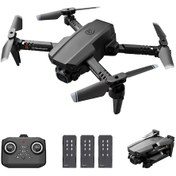 Resim Yifomall Ls-xt6 Mini Katlanabilir Uzaktan Kumandalı Drone - Otomatik Kalkış/iniş, Yükseklik Sabitleme, 3 Pil İle 12 Dakika Uçuş Süresi - Siyah 