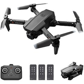Resim Yifomall Ls-xt6 Mini Katlanabilir Uzaktan Kumandalı Drone - Otomatik Kalkış/iniş, Yükseklik Sabitleme, 3 Pil İle 12 Dakika Uçuş Süresi - Siyah 