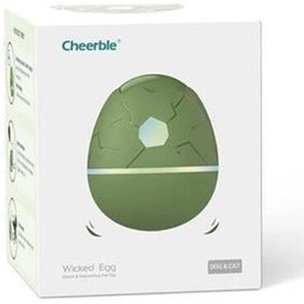 Resim Cheerble Şarjlı Akıllı İneraktif Kedi & Köpek Yumurta Oyuncağı Yeşil 8 x 8 x 10 Cm 