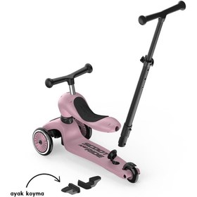 Resim Scoot and Ride Push and Go Ebeveyn Kontrollü Çocuk Scooter Wildberry 240527-00069 