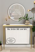 Resim TALAŞTOZUM 80 Cm Gold - Beyaz Petek Üstü Raf - Dresuar (açıklamayı Okuyunuz) 
