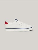 Resim Tommy Hilfiger Erkek Logo Detaylı Beyaz Sneaker 