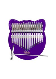 Resim Midex KLX-660 Mor Renk Cam Kalimba 17 Tuşlu Full Set 