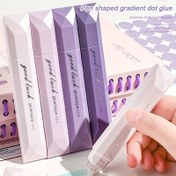 Resim 4 adet Gradient Dot Yapıştırıcı Kalemleri - Büyük Kapasiteli, Su Geçirmez, Su Geçirmez, Çift Taraflı Yapıştırıcı, Scrapbooking, DIY El Sanatları, Okula Dönüş, Ofis Malzemeleri, El Yapımı Günlükler ve Sanat Projeleri için, Kırtasiye Temelleri | Gradient Tasarım | Plastik Kalemler 