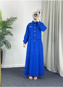 Resim Esre Store 44581 -Ayrobin Tesettür İkili Takım Mavi 