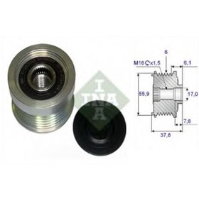 Resim Ina Alternatör Kasnak Rulmanlı 6-kanal ters Diş Volvo C70/s40/s N11.9898 