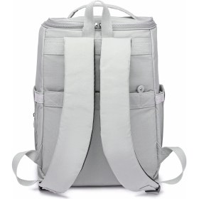 Resim Smart Bags Büyük Boy Su Geçirmez Çok Cepli Anne ve Bebek Bakım Sırt Çantası Buz Gri 