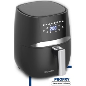 Resim Goldmaster Profry Dijital Dokunmatik 8 Ön Programlı 4.3 Litre Airfryer Yağsız Kızartma Sıcak Hava Fritöz GM7467 