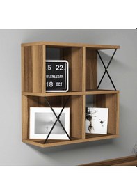 Resim Variant Variant Extra Duvar Rafı - Ceviz 