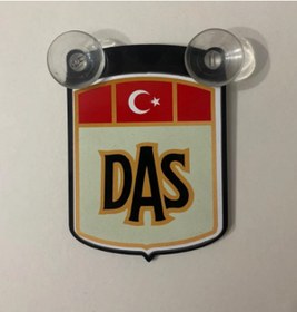 Resim HMNL Etiketçilere Özel TÜRKİYE DAS Harfi Cam Süsü Pleksi Vantuzlu Arma 10X7,5 
