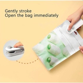 Resim Mini Şarj Edilebilir Poşet Kapatıcı Ve Kesici Çok Renkli 
