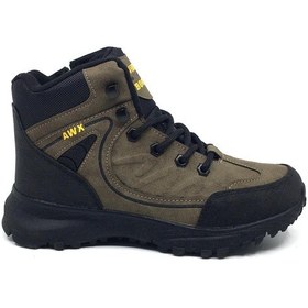 Resim Avidox Erkek Günlük Outdoor Kışlık Bağcıklı Fermuarlı Spor Bot 36-44 Vizon - Siyah 