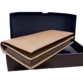 Resim Efkay Taba Renk Unıseks Telefon Bölmeli Çok Fonksiyonlu Mıknatıslı El Çantası Cüzdan 108115 