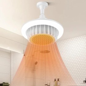 Resim Goes LED Lamba Isıtıcı Soba 600W Kumandalı Tasarruflu Isıtıcı Zaman Ayarlı 3 Renk Aydınlatma 