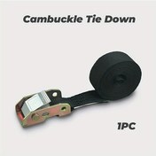 Resim Hightower 1"x3m Premium Bağlama Kayışı Siyah 1 Adet Bagaj Ve Kayak Kullanımı İçin 