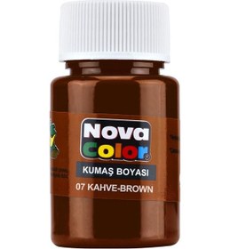 Resim Nova Color Kumaş Boyası Şişe-Kahverengi 