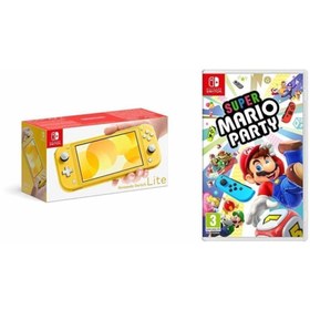 Resim Switch Lite Sarı Yellow + Super Mario Party 