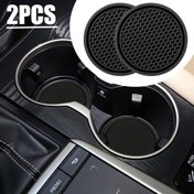 Resim 2 adet Silikon Araba Bardak Tutucu Altlıkları, Kaymaz, Premium PVC, Çoğu Araçla Uyumlu, İç Aksesuarlar, Bardak Tutucuları için Araba Altlıkları 