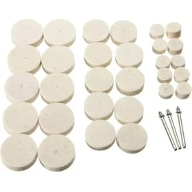 Resim Tools Abrasive 33PCS Soft Felt Electric Mill Polishing Buffing Wheel Mixed Set Accessory For Rotary Tools Abrasive Wheel 