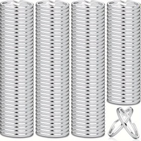 Resim Anahtarlık ve El İşleri İçin Kullanılan 100 Adet Ayrılabilir Anahtar Halkası Paketi (2.5cm) 