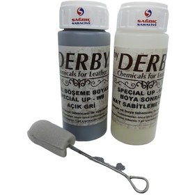 Resim Derby Açık Gri Döşeme Boyası ve Boya Sonrası Sabitleme Cilası 
