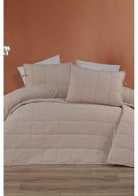 Resim Cratos Comfort Çift Kişilik Yatak Örtüsü Bej Bej 