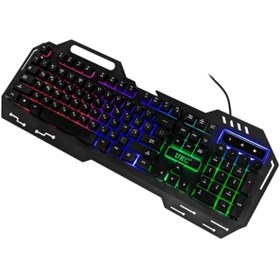 Resim TURBOX SniperNaga TR-GK101 USB Kablolu Gaming Standart Q Işıklı Metal Kasa Klavye 