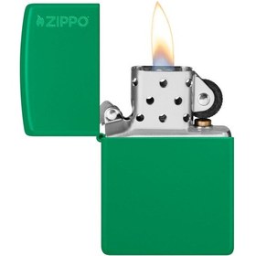 Resim Zippo 48629 Grass Green Logo Çakmak 48629zl-103376 5-1 