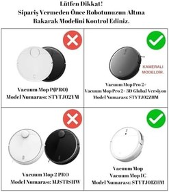 Resim Ozemtek Mi Vacuum Mop 2 c,1c 2 in 1-Mop Pro 2+3D (DİKKAT: KAMERALI-PLUS GLOBAL)-(stytj01zhm-stytj02zhm-stytj03zhm) Uyumlu Robot Supürge Hepa Filtre,Fırça,Mop Paspas 7'li Set 