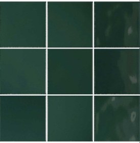 Resim VitrA 10x10 Retromix Fon Zümrüt Yeşil Parlak Duvar Karosu K948422 