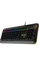 Resim Gamepower Starscream 60M Rgb Mavi Switch 60 Milyon Ingilizce Q USB Suya Dayanıklı Optik Mekanik Gaming Klavye 