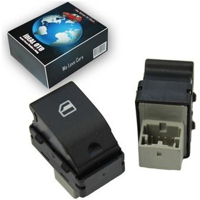 Resim Vw Polo 2001-2012, Fox, Seat Cordoba, Ibiza 4 Için Yolcu Cam Açma Düğmesi Anahtarı 1 Adet 