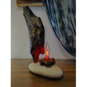 Resim Mu Art N Craft Drıftwood Aydınlatmalı Elyapımı Ev Dekoru 