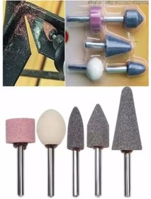 Resim mrtbilisim Mini Taşlama Seti Matkap Gravür Mini Kalıpçı Taşlama Seti 5 Parça Gravür Taşlama Set Mini Kalıpçı 