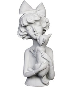 Resim Hyk526 - Kedili Kız 32x12 Cm 