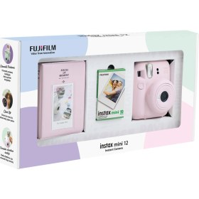 Resim Fujifilm Instax Mini 12 Pembe Fotoğraf Makinesi 10'lu Film ve Pvc Albüm Bundle Box 