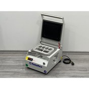 Resim ONE CHEF Manuel Kase Kapatma 6 Gözlü Eko Model Tabak Kapatma Makinesi Gri 