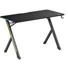 Resim Digitus 120x60 CM Kulaklık Askısı ve Bardaklık Dahil RGB Işıklı Oyuncu Masası 