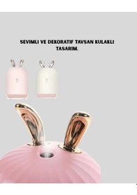 Resim Bfs 200 Ml Tavşan Kulaklı Ultrasonik Hava Nemlendirici Ve Gece Lambası 
