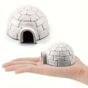 Resim Büyüleyici Mini Iglo Noel Ağacı Süsü - Akvaryumlar & Tatil Dekoru için Mükemmel, Dayanıklı PVC Malzeme 