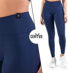 Resim Cervus Kadın Yüksek Bel Selülit Gizleyici Dokulu Tayt - Toparlayıcı Push Up Etkili Spor ve Yoga Taytı 