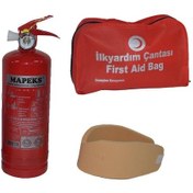 Resim Mapeks Trafik Ilkyardım Seti Yangın Tüpü + Boyunluk ve Oto Muayene Paketi 2023 2027 