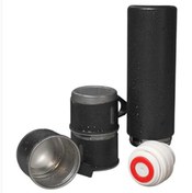 Resim Hytech HY-TM11 Mat Siyah 500ML Iç 304 Dış 201 3’lü Paslanmaz Çelik Termos Kupa-Bardak Seti 