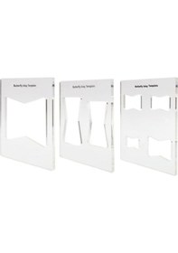 Resim Zcjb 3 Adet Kelebek Kakma Şablonu Ağaç İşleme Papyon Anahtar Şablonları-76903 