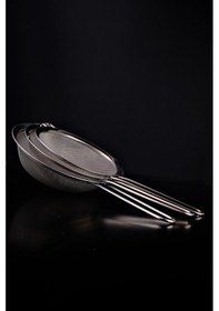 Resim Digithome 3 Lü Çelik Saplı Süzgeç Seti 18-20-22 Cm Gri C1-1-18 