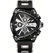 Resim Fochsia Lıge Yeni Erkek Ve Gençler Çokgen Çok Fonksiyonlu Takvimli Işıklı Kuvars Kol Saati Siyah Diğer 